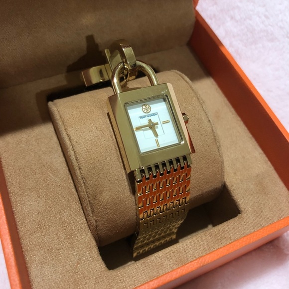Gold Tory Burch Bracelet Watch - Picture 3 of 5